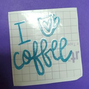 I ❤ coffee decal